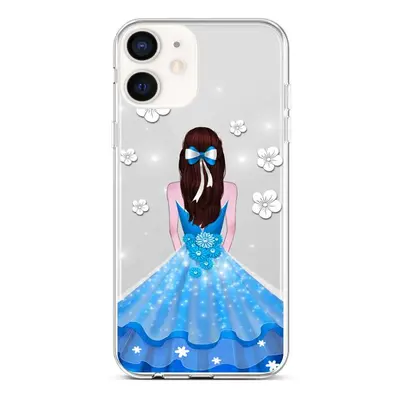 Kryt TopQ iPhone 12 mini silikon Blue Princess 53443