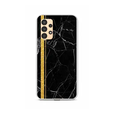 Kryt STYLE TopQ Samsung A13 Mramor černo-zlatý 85319