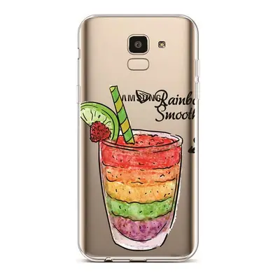 Kryt TopQ Samsung J6 silikon Rainbow Smoothie 37926