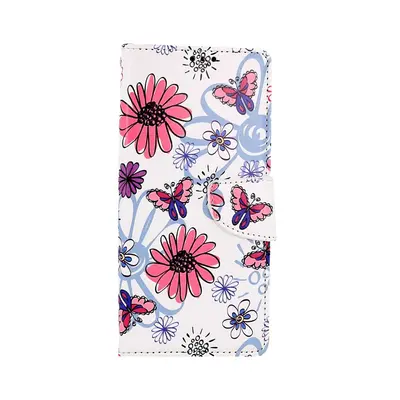 Pouzdro TopQ Samsung A14 5G knížkové Flowers 94242