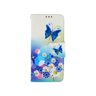 Pouzdro TopQ Xiaomi Redmi Note 11 knížkové Bílé s motýlkem 73395