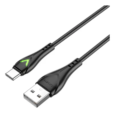 Kabel Borofone BX65 Bright - USB na typ C - 2A 1 metr černý