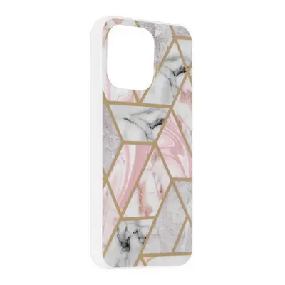 Kryt iPhone 13 Pro Marble Pink Hex 84543