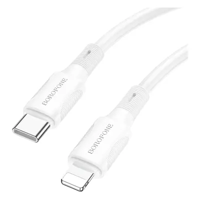 Kabel Borofone BX80 Succeed - Type C to Lightning - PD 20W 1 metr bílý