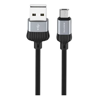 Borofone kabel BX28 Dignity - USB na Micro USB - 2,4A 1 metr šedý