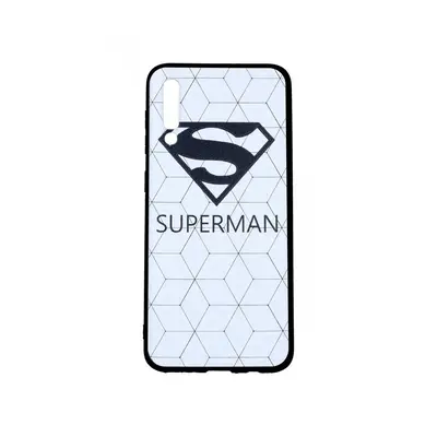 Kryt TopQ Samsung A50 3D silikon Bílý Superman 41176