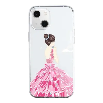 Kryt TopQ iPhone 13 silikon Pink Princess 64657