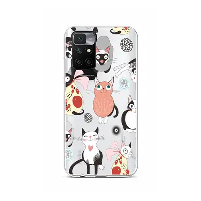 Kryt TopQ Xiaomi Redmi 10 silikon Cats 2 66518