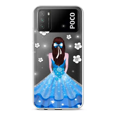 Kryt TopQ Xiaomi Poco M3 silikon Blue Princess 60633