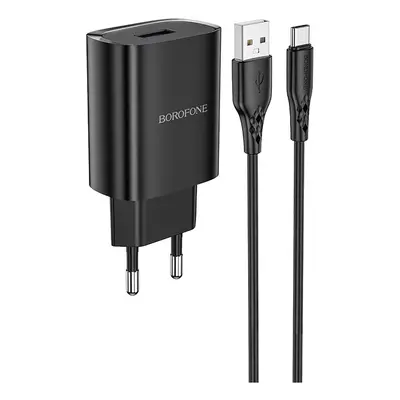 Nabíječka Borofone BN1 Innovative včetně USB-C datového kabelu 2.1A černá 110480