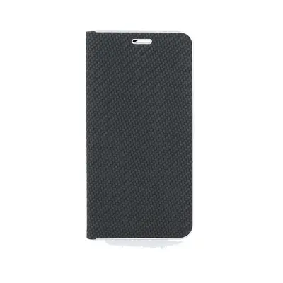 Pouzdro TopQ iPhone 15 Pro knížkové Luna Carbon Book černé 105115