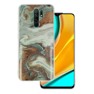 Mramorové třpytivé pouzdro pro Xiaomi Redmi 9 Design 5