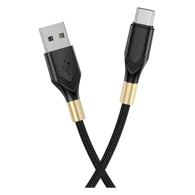 Kabel Borofone BX92 Advantage - USB na typ C - 3A 1 metr černý