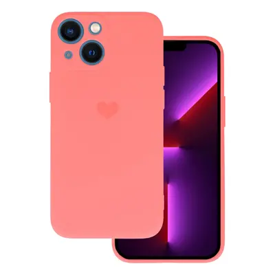 Vennus Silikonové pouzdro se srdcem pro Iphone 14 Plus design 1 korálový