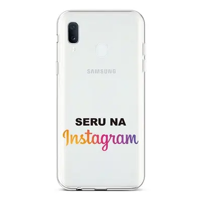 Kryt TopQ Samsung A20e silikon Instagram 42935