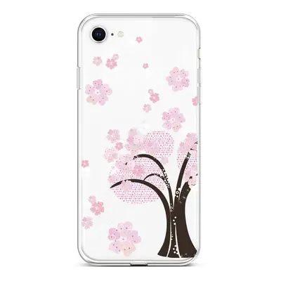 Kryt TopQ iPhone SE 2022 silikon Cherry Tree 73975