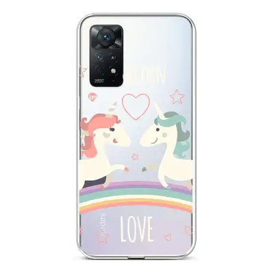 Kryt TopQ Xiaomi Redmi Note 11 Pro silikon Unicorn Love 68053