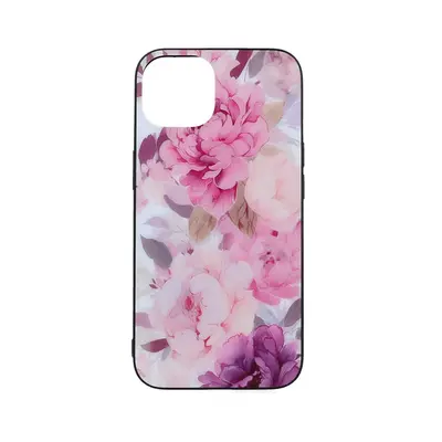 Kryt TopQ Flexible iPhone 14 Pink Flowers 107672