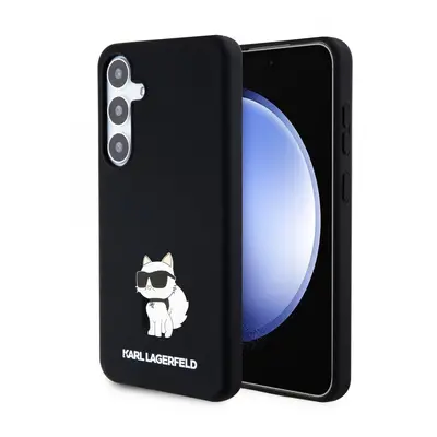 Karl Lagerfeld Liquid Silicone Choupette NFT Zadní Kryt pro Samsung Galaxy S24+ Black