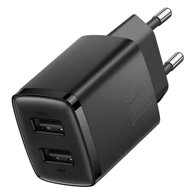 Baseus CCXJ010201 Compact Nabíječka 2xUSB 10,5W Black