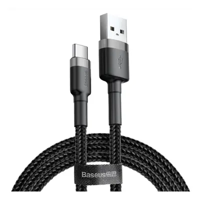 Baseus CATKLF-BG1 Cafule Kabel USB-C 3A 1m Grey/Black