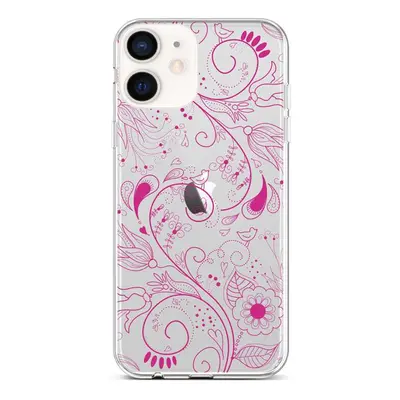 Kryt TopQ iPhone 12 mini silikon Pink Ornament 53414