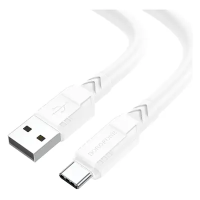 Kabel Borofone BX81 Goodway - USB na typ C - 3A 1 metr bílý