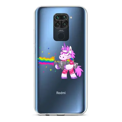 Kryt TopQ Xiaomi Redmi Note 9 silikon Rainbow Gun 52439