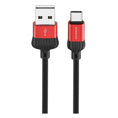 Borofone kabel BX28 Dignity - USB na Typ C - 2,4A 1 metr červený