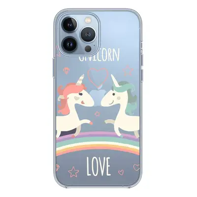 Kryt TopQ iPhone 13 Pro Max silikon Unicorn Love 65290