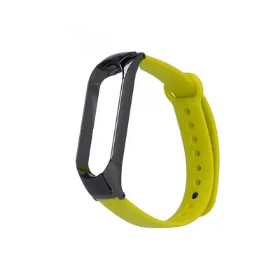 Silikonový řemínek TopQ pro Xiaomi Mi Band 5-6 žlutý 60992