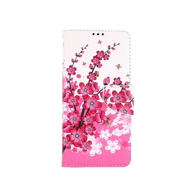 Pouzdro TopQ Xiaomi Poco M3 knížkové Kytičky textil 58338