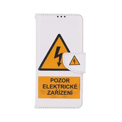 Pouzdro TopQ Xiaomi Redmi Note 13 Pro knížkové Pozor elektrické zařízení 121399