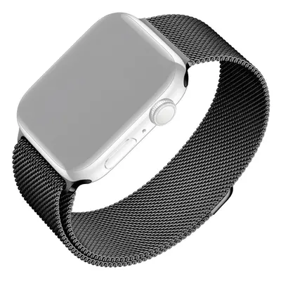 Síťovaný nerezový řemínek FIXED Mesh Strap pro Apple Watch 38/40/41mm, černý