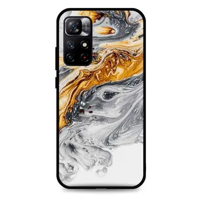 Kryt TopQ LUXURY Xiaomi Redmi Note 12S pevný Marble šedo-zlatý 111310