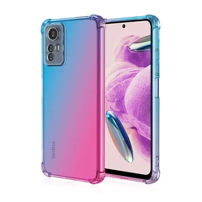 Kryt TopQ Xiaomi Redmi Note 12S Shock duhový modro-růžový 99834