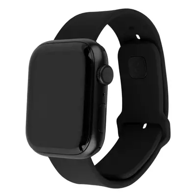 Set silikonových řemínků FIXED Silicone Sporty Strap pro Apple Watch 42/44/45mm, černý