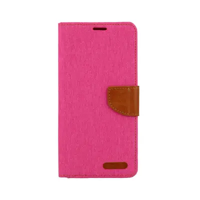 Pouzdro Canvas Xiaomi Redmi 13C knížkové růžové 121364