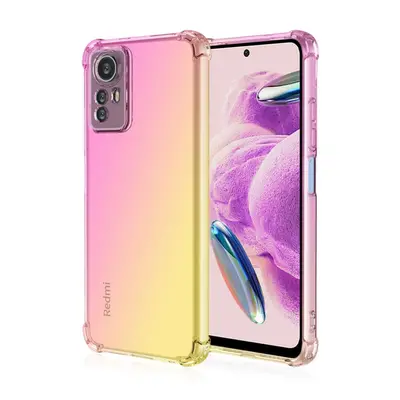 Kryt TopQ Xiaomi Redmi Note 12S Shock duhový růžovo-žlutý 99833