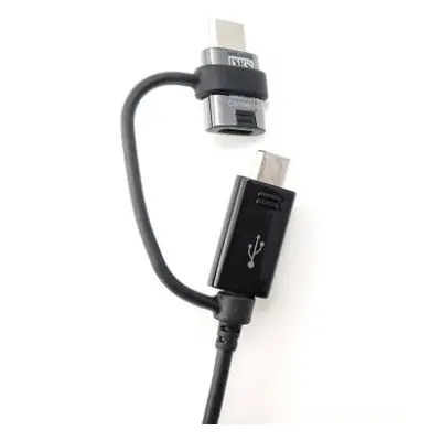 EP-DG950DBE Samsung Combo Type C/microUSB Datový Kabel Black (Bulk)