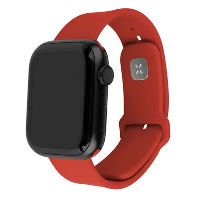 Set silikonových řemínků FIXED Silicone Sporty Strap pro Apple Watch 42/44/45mm, červený