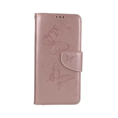 Pouzdro TopQ Xiaomi Redmi Note 12S knížkové Butterfly růžové světlé 111960