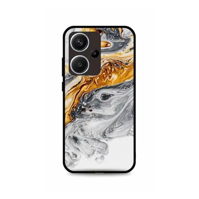 Kryt TopQ LUXURY Xiaomi Redmi Note 13 Pro+ 5G pevný Marble šedo-zlatý 122718