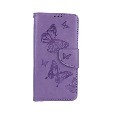 Pouzdro TopQ Xiaomi Redmi Note 12S knížkové Butterfly fialové 111956