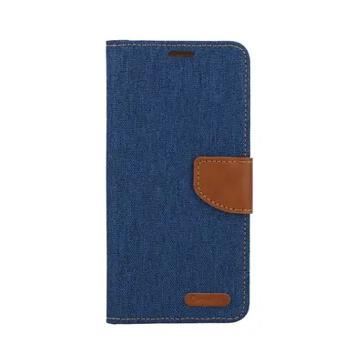 Pouzdro Canvas Xiaomi Redmi Note 13 Pro knížkové modré tmavé 122766