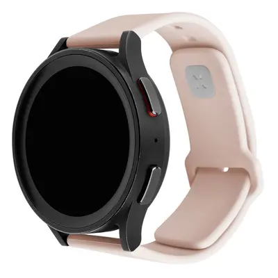 Set silikonových řemínků FIXED Silicone Sporty Strap s Quick Release 20mm pro smartwatch, růžový