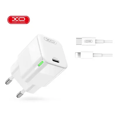 Rychlonabíječka XO CE06 včetně datového kabelu Lightning 30W bílá 123259