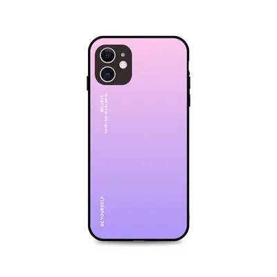 Kryt TopQ LUXURY iPhone 11 pevný duhový růžový 91301