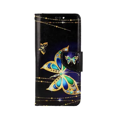 Pouzdro TopQ Xiaomi Redmi Note 11 knížkové Zlatý motýl 73644