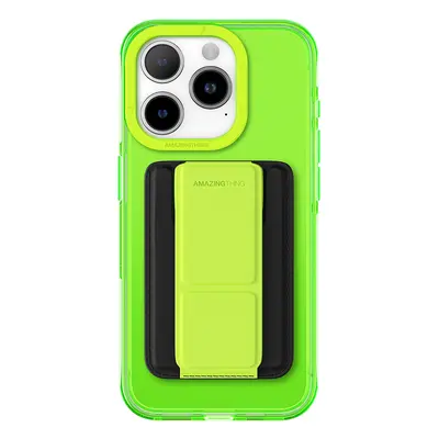 Zadní kryt Amazing Thing Titan Pro Neon Mag Wallet Case 10FT IP156.1PTWGN pro iPhone 15 Pro zele